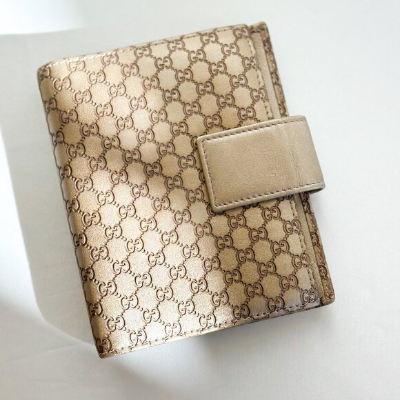 Gucci Handbags - Gucci Bronze Agenda Small PM Size